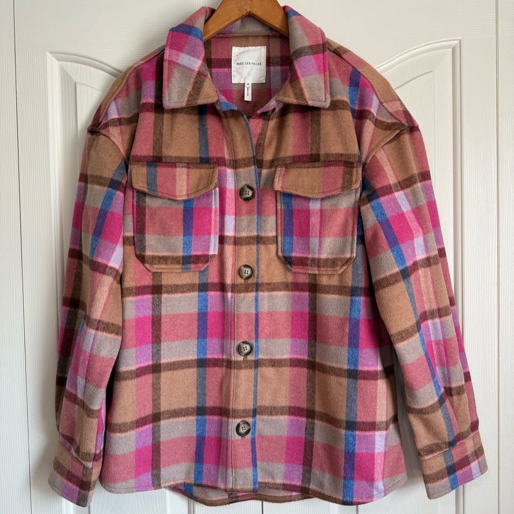 Avec Les Filles Fleece Womens Shaket Size Medium Style 81300
